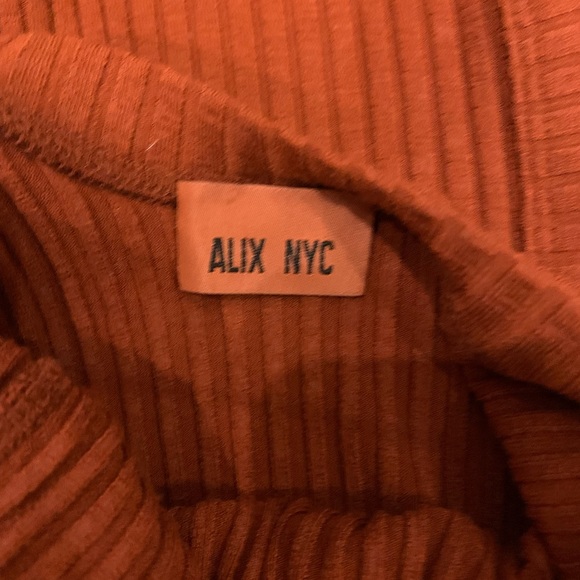 ALIX NYC Palma ribbed tank dress in rust - Picture 6 of 6